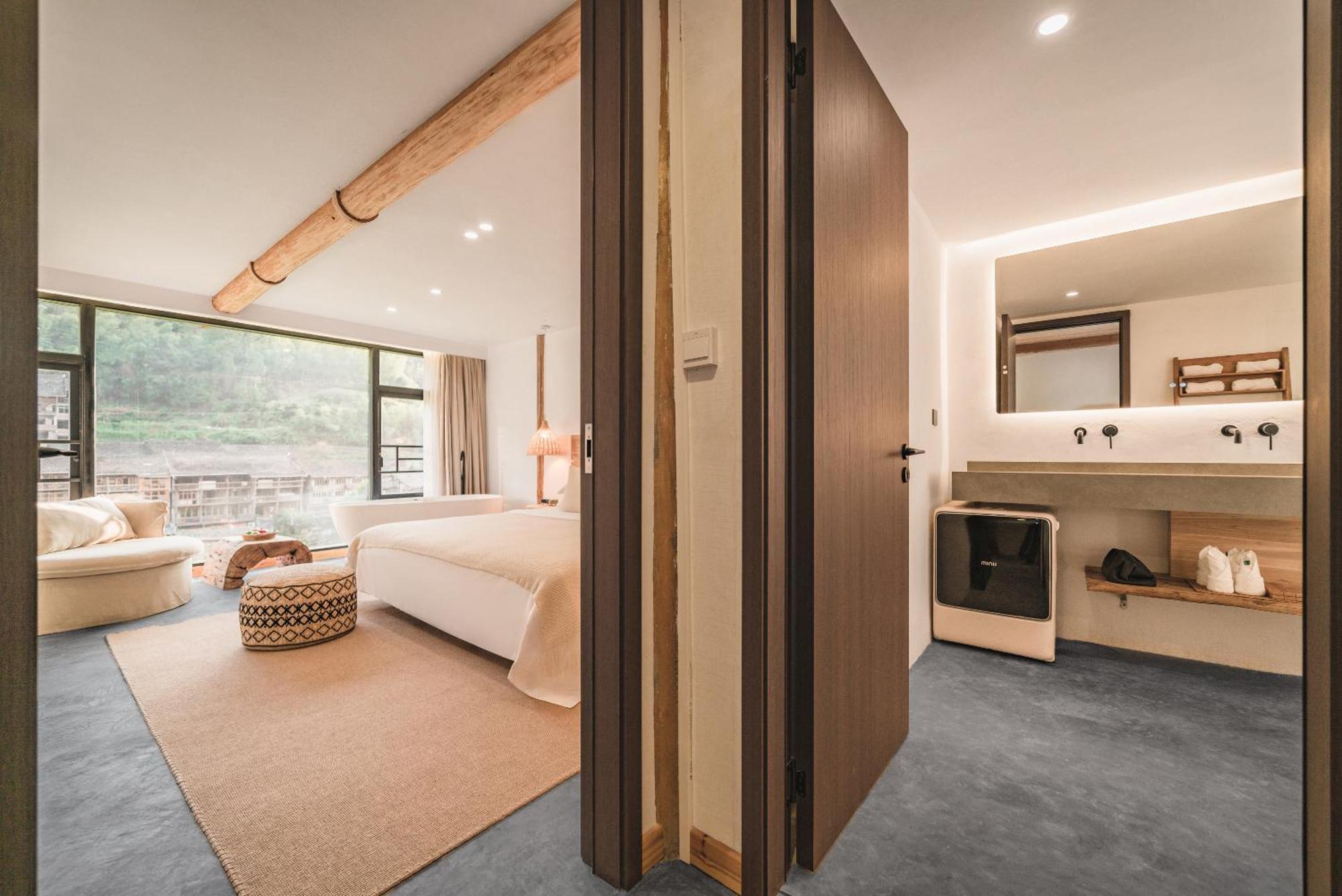 肇兴溪舍山堂 Creekside Inn หลีผิง ภายนอก รูปภาพ